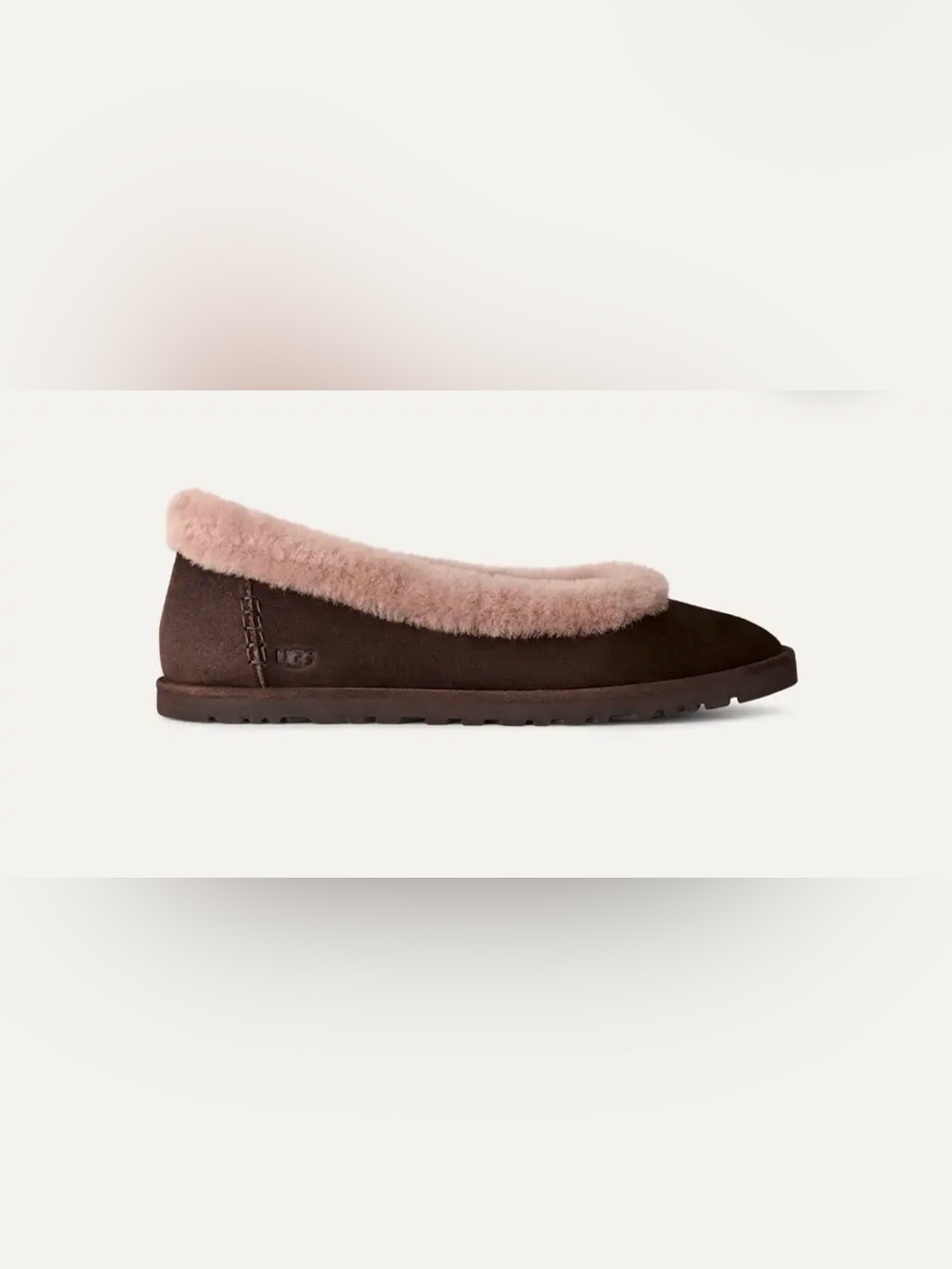 Ugg Zora Ballet Flats in Dusted Cocoa with Box Sz 9.5 NIB